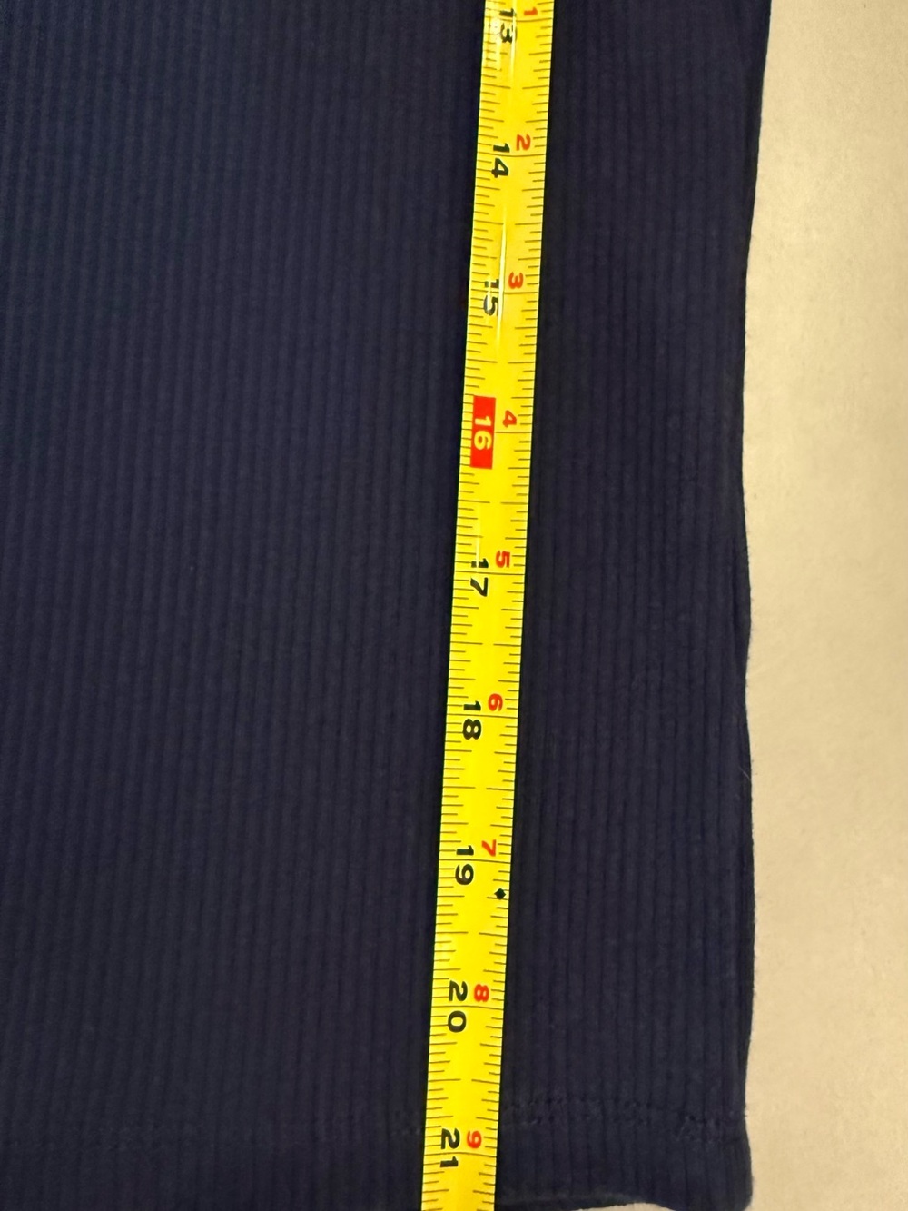 J. Crew Navy Ribbed Top - Picture 7 of 8
